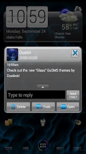 How to download GO SMS Pro Cobalt Glass Theme 1.3 unlimited apk for bluestacks