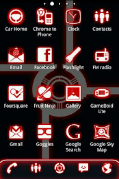 ADW Theme Glow Legacy Red Pro poster 3