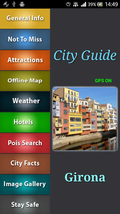 Android application Girona Offline Map Guide screenshort