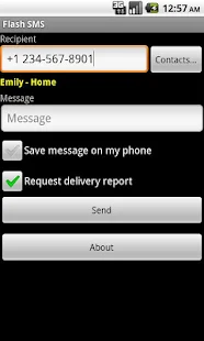 Flash SMS / Class 0 - screenshot thumbnail