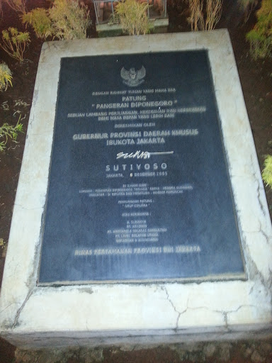 Piagam Patung Pangeran Diponegoro