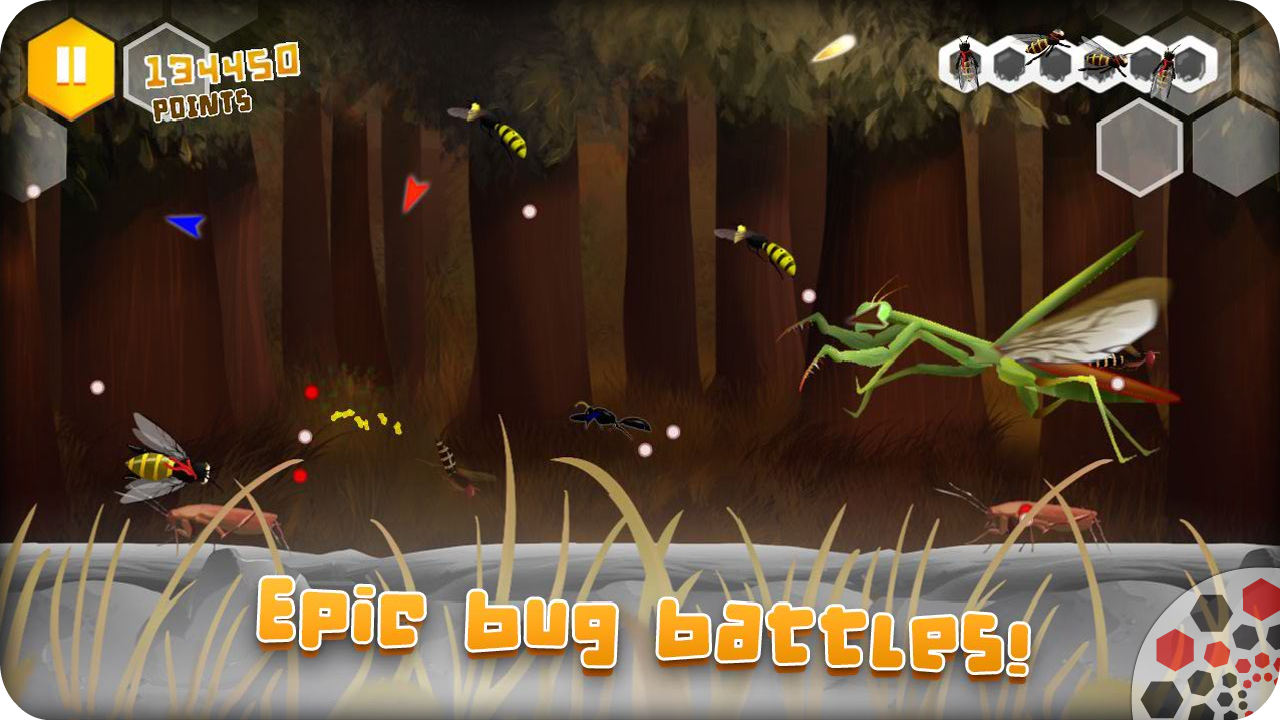Android application Beekyr FULL: Eco Shootem up screenshort