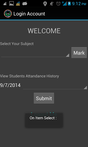 Student Attendance Form