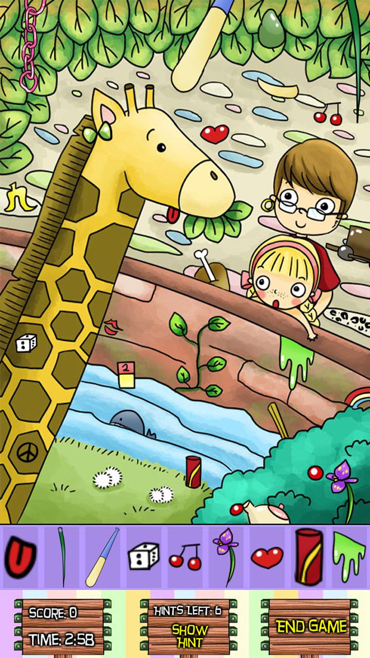 Hidden Object Kids - Emma Zoo Screen 2