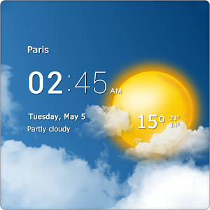 Transparent clock & weather for PC-Windows 7,8,10 and Mac