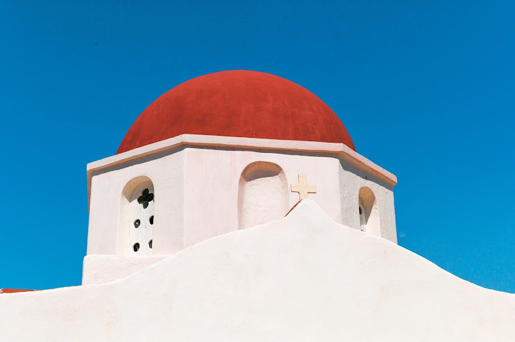 A chapel on Mykonos, one of the Greek isles on a Tere Moana cruise to the eastern Mediterranean. 