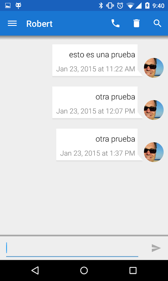 Telephony Backup (Calls & SMS) - screenshot