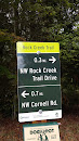 Rock Creek Trail Marker at Evergreen