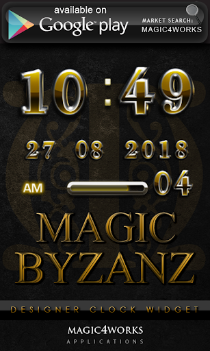 【免費生活App】Byzanz Clock Widget-APP點子