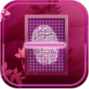 Pink Fingerprint Security mobile app icon