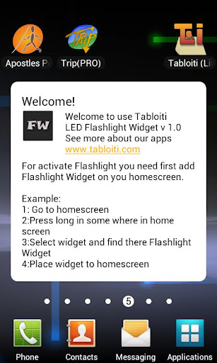 LED Flashlight Widget