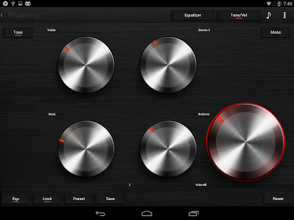 download Skin for Poweramp Dark Metal free