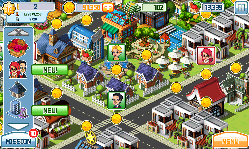 Android application Little Big City screenshort