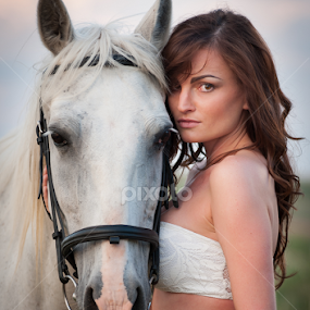 Two Princess by Iosif Vajnar - People Portraits of Women