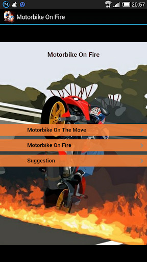 Big Motorbike On Fire