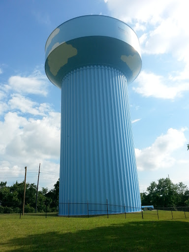 Blue Clouded Water Tower