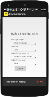 Snackbar Demo Screenshots 3