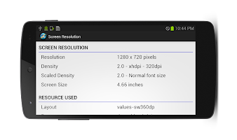 Captura de pantalla de Screen Resolution APK #2