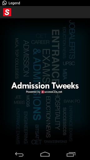 Admission Tweeks