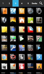download ADW APEX GO - ICS Glass Theme free