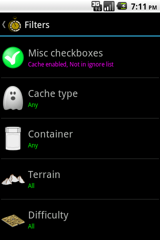    Pocket Query Creator- screenshot  
