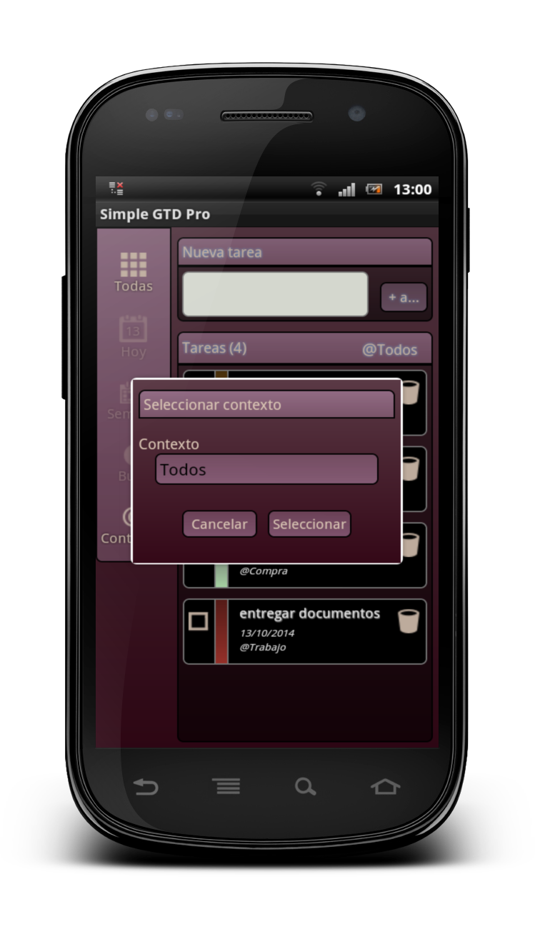 Simple GTD Screen 2
