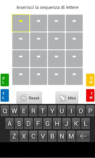 Risolutore Ruzzle - Italiano