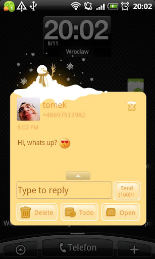 【免費個人化App】GO SMS Christmas Snow Theme-APP點子