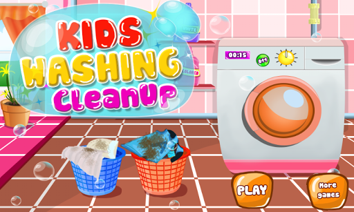Kids Washing Clean up game