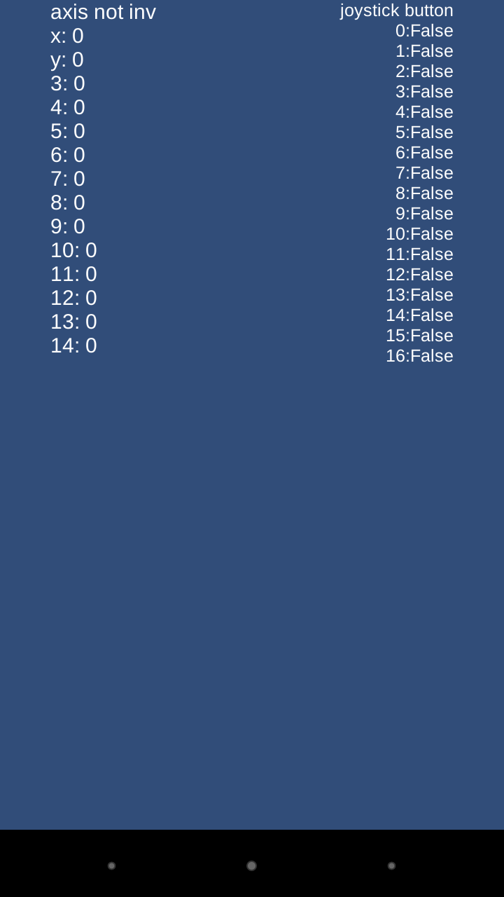 Android application Unity Controller Map Ps3 Xbox screenshort