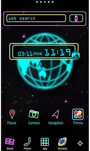 Neon Globe for [+] HOME