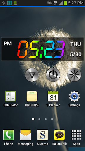 Rainbow Clock Widget POP