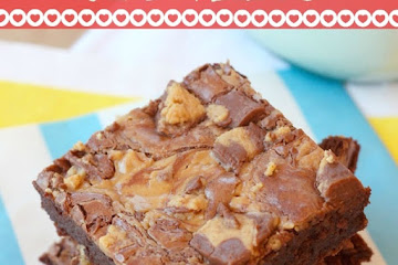 Flourless Peanut Butter Cup Brownies