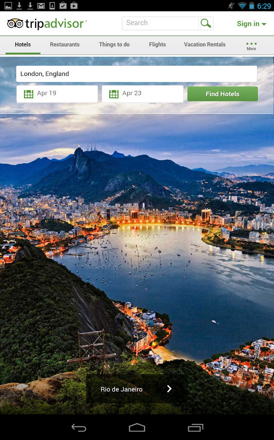 TripAdvisor Hotels Flights - screenshot