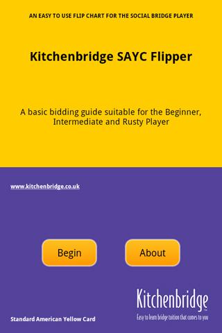 Android application Bridge Bidding SAYC screenshort