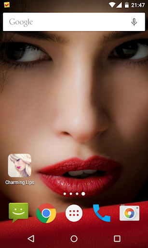 Charming Lips Live Wallpaper