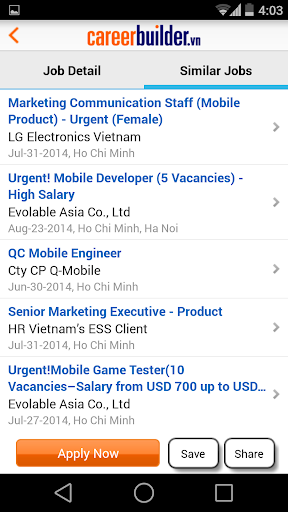 【免費商業App】CareerBuilder.vn Job Search-APP點子