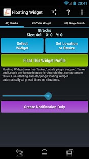 Floating Widget