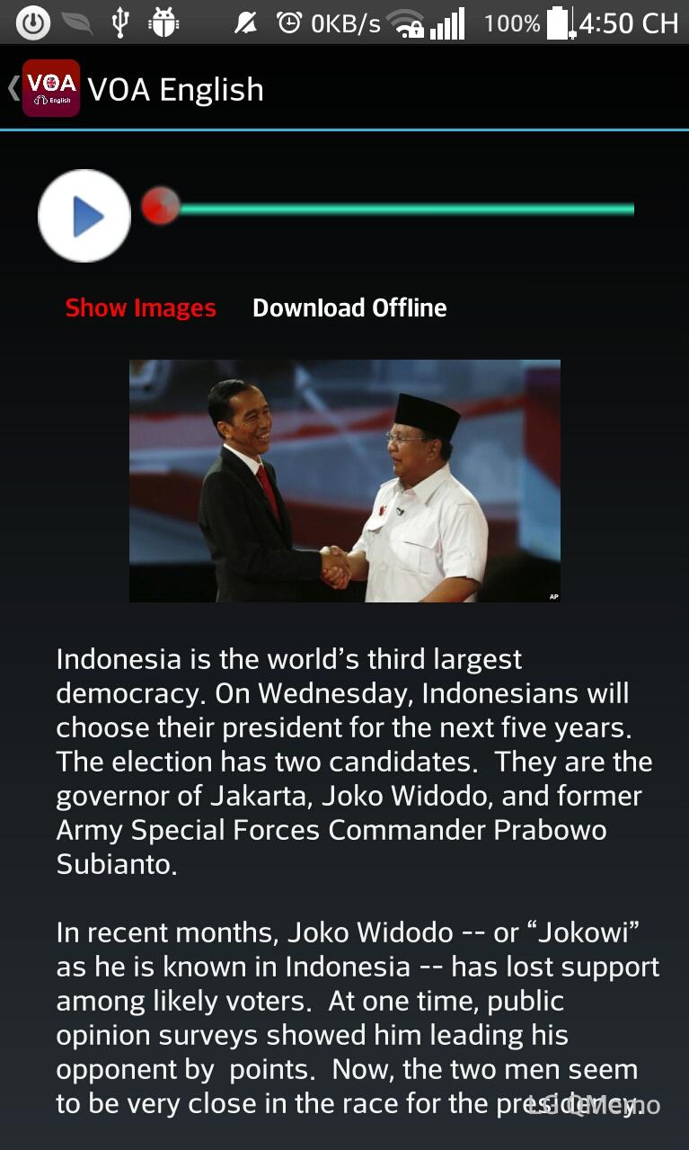 Voa Learning English Screen 3