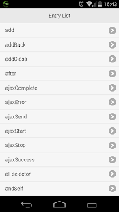 Lastest jQuery API APK