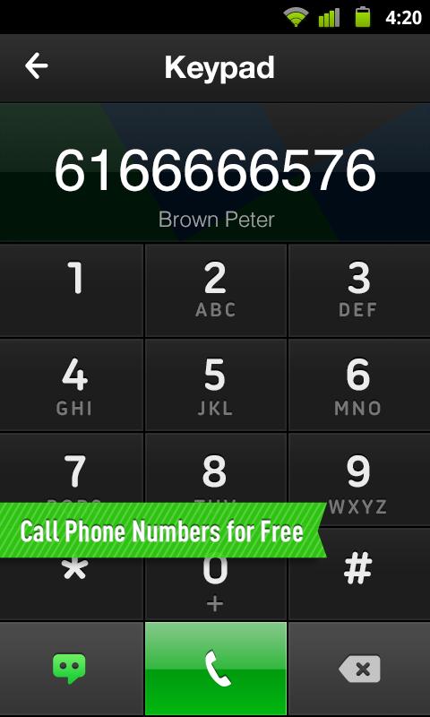 PHONE for Google Voice &amp; GTalk Screen 2