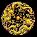 3D lucky dragon 8 logo