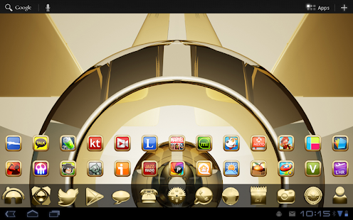 GOLD HD icons adw apex nova go Screenshot
