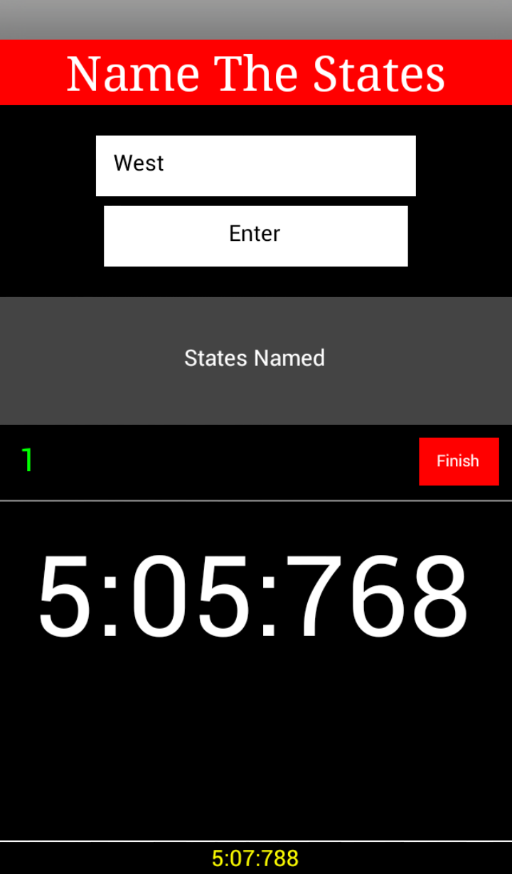 Name The States Screen 3