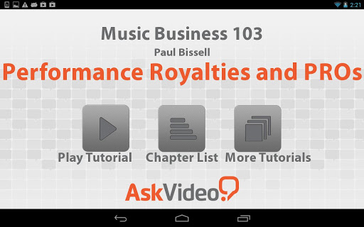 Music Business 103