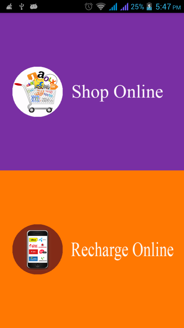 Online Shopping Screen 2