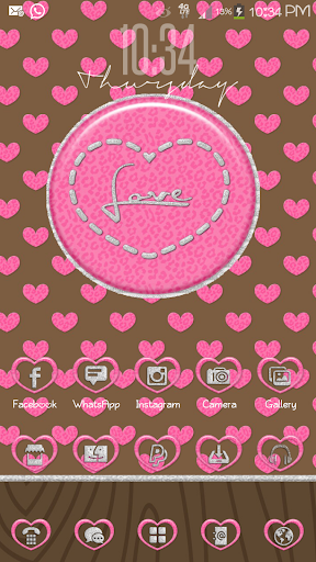 Leopard Love Go Launcher Theme