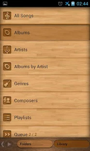 PowerAmp wood skin - screenshot thumbnail