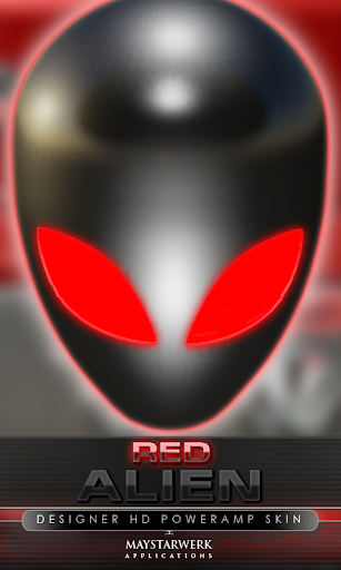 poweramp skin alien red