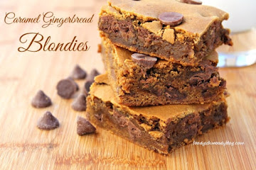 Caramel Gingerbread Blondies featuring Nestle Toll House DelightFulls